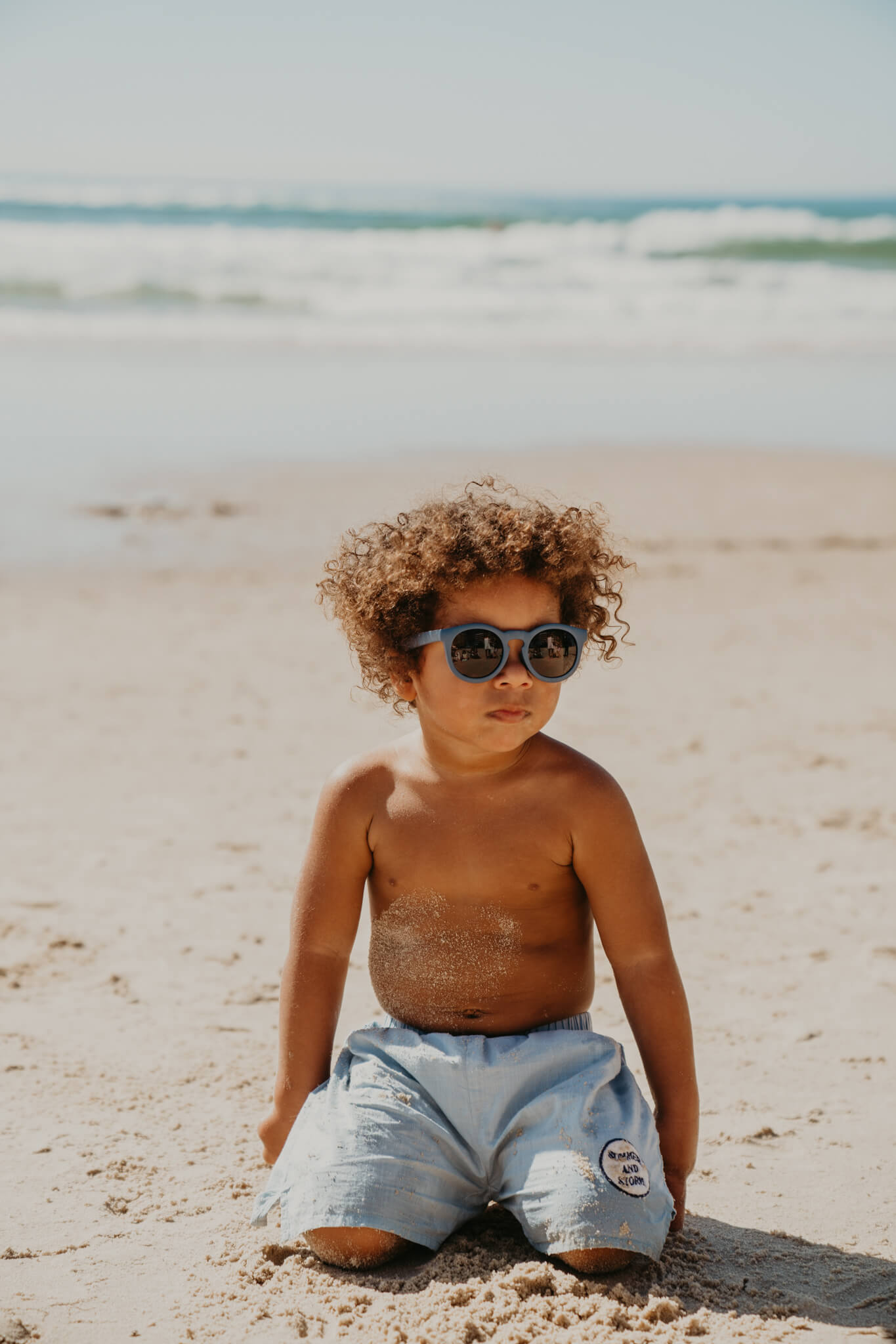 Frankie Ray Kids Sunglasses -  Eco, Ocean Blue image 3