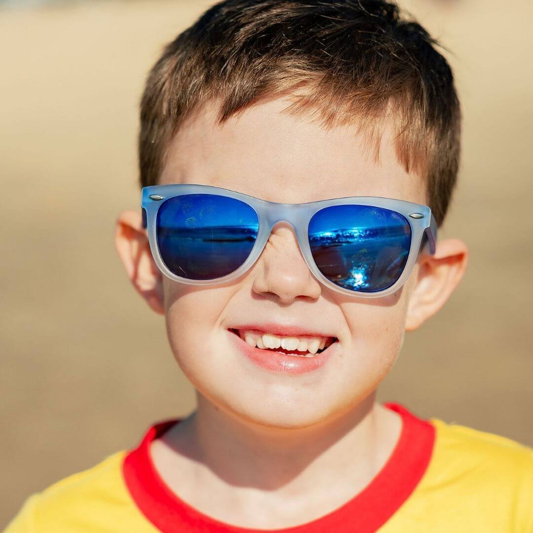 Frankie Ray Kids Sunglasses -  Gadget, Blue Haze image 2