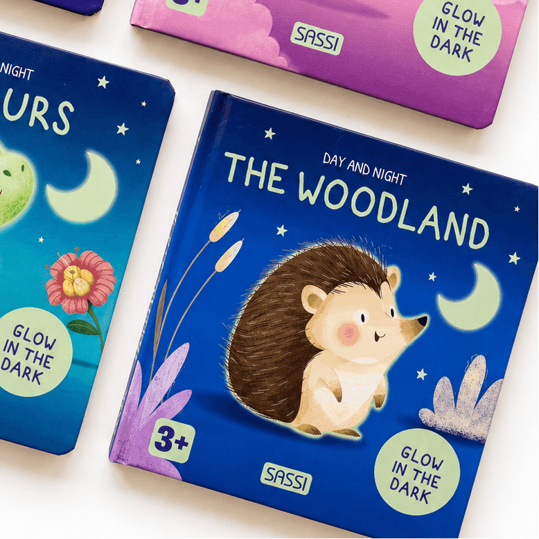 Sassi Board Book - Glow In The Dark - The Woodland image 2