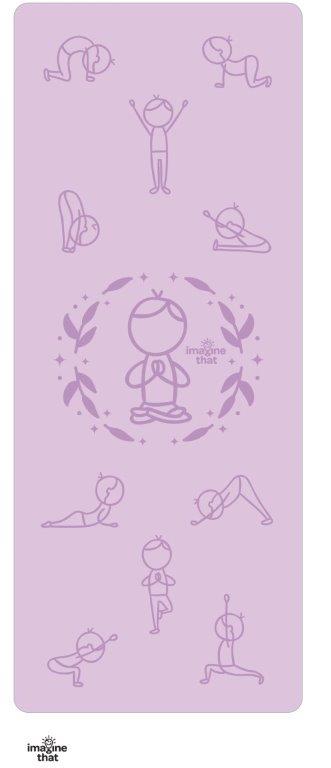 Imagine That Sun Salutation Eco Yoga Mat, Purple image 3