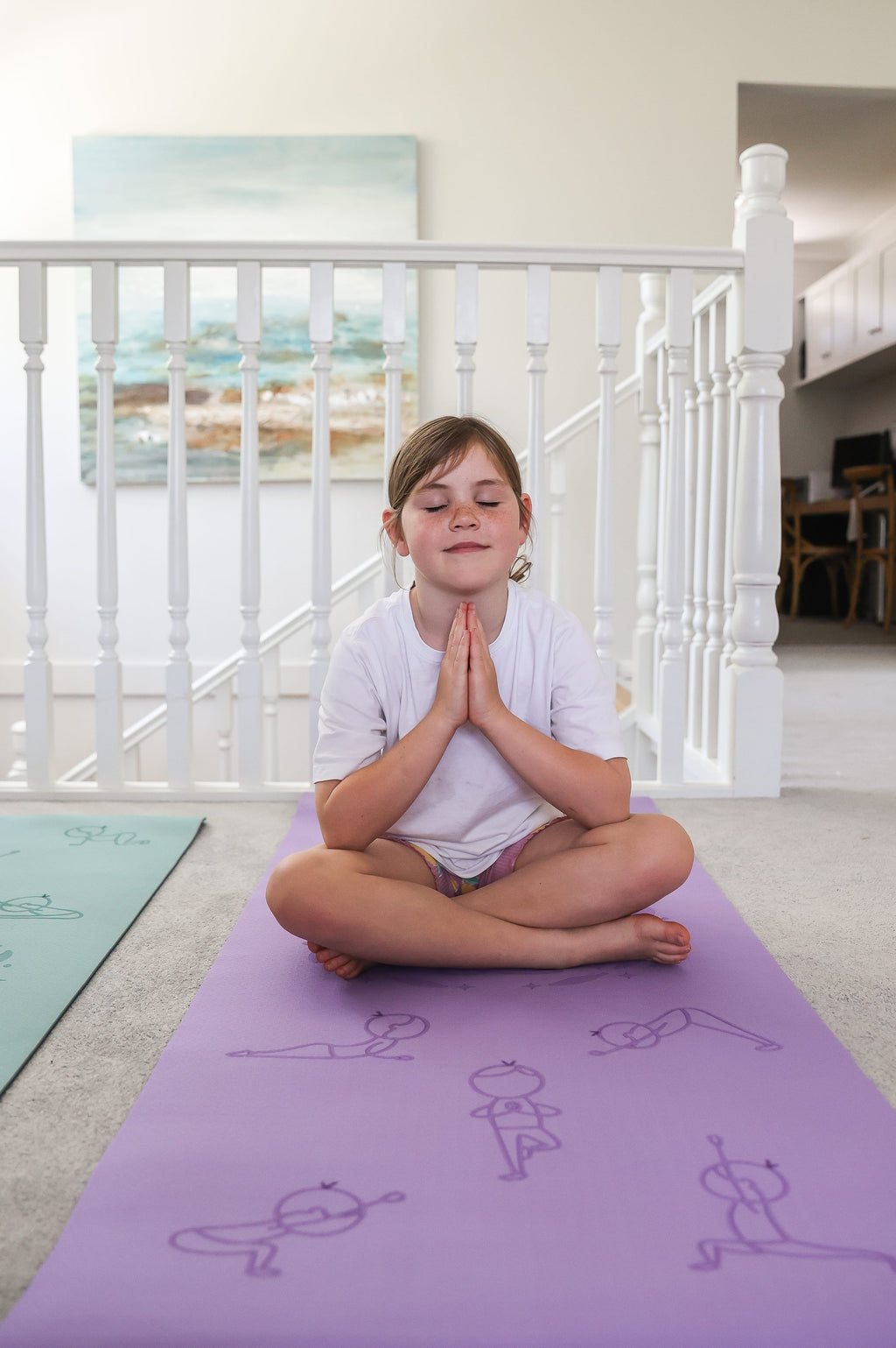 Imagine That Sun Salutation Eco Yoga Mat, Purple image 2