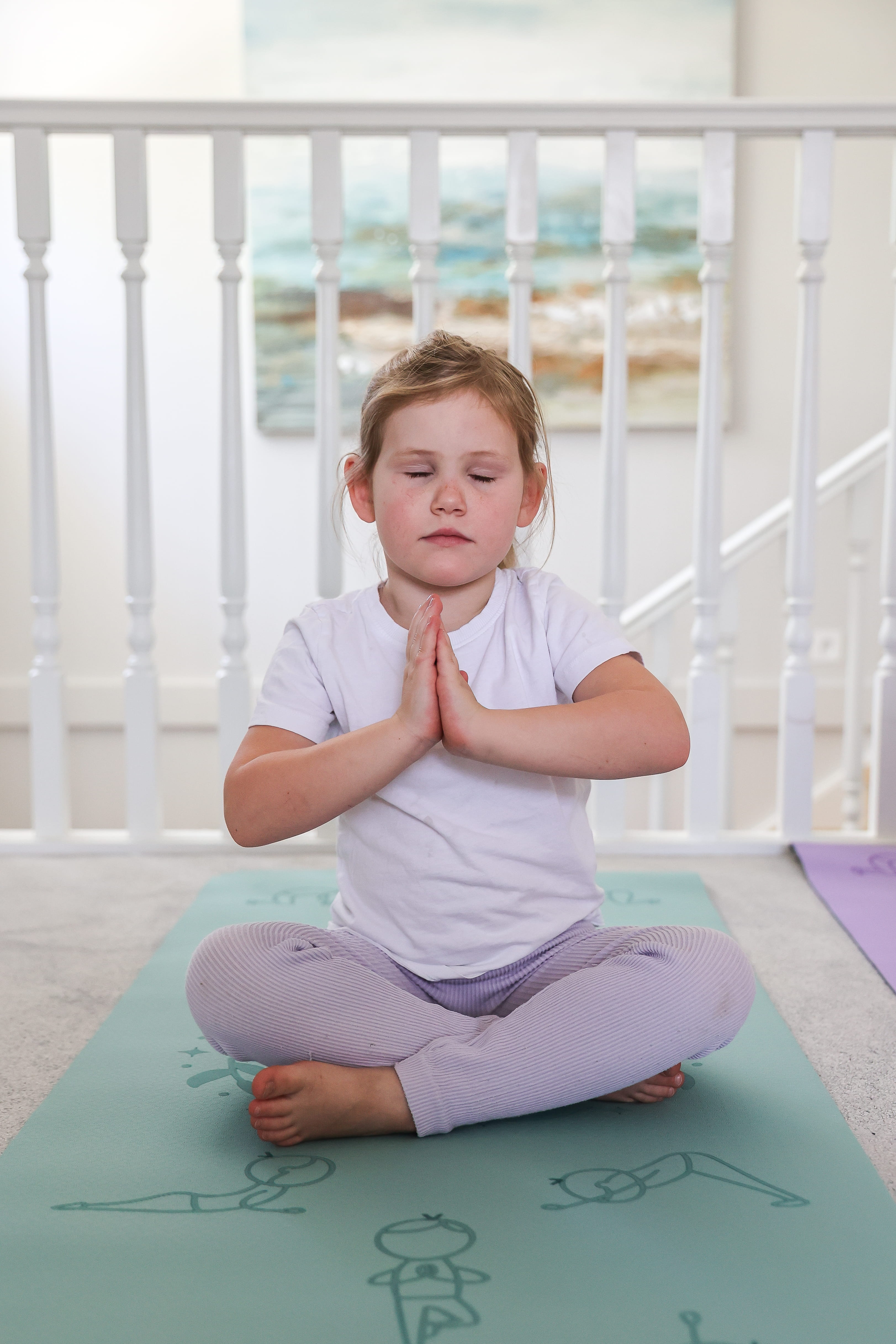 Imagine That Sun Salutation Eco Yoga Mat, Teal image 2