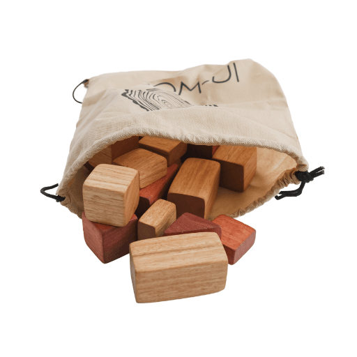 in-wood Bag of Blocks, giant assorted