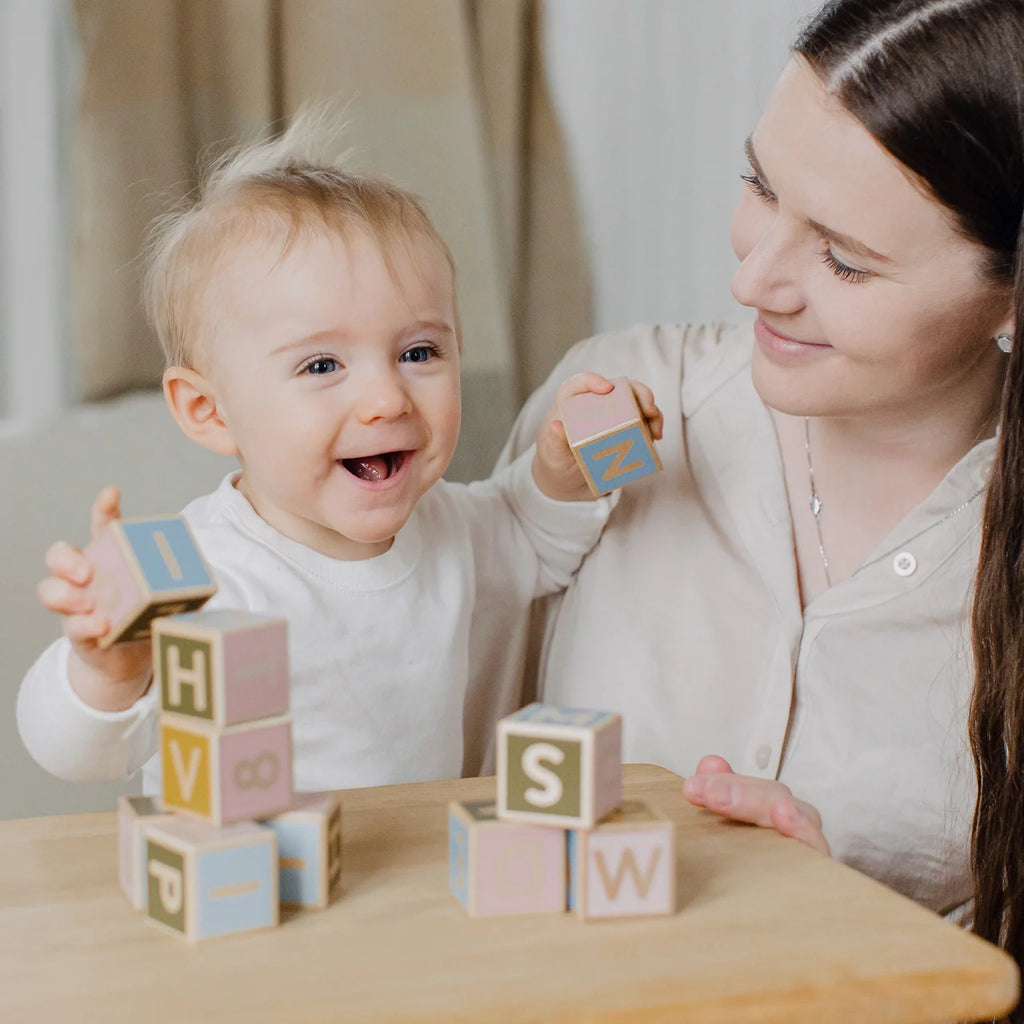 Micki - Wooden Letter and Number Building Blocks, 36 pcs image 2