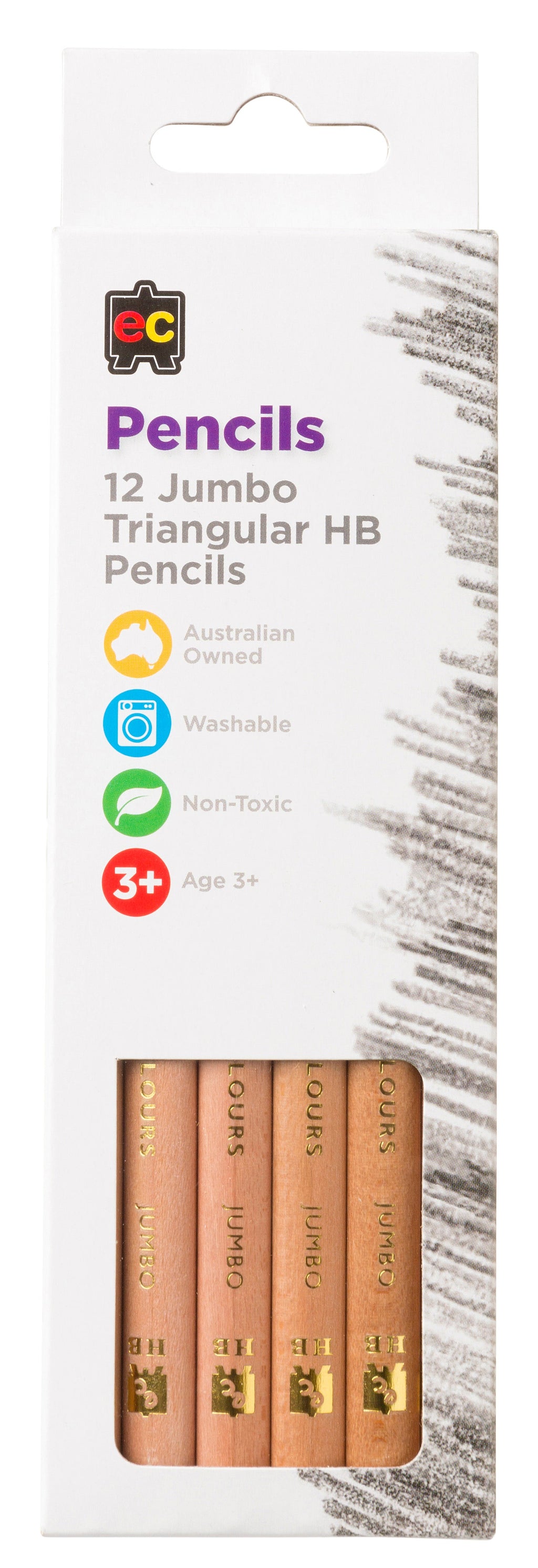 Jumbo Triangular HB Pencils image 2