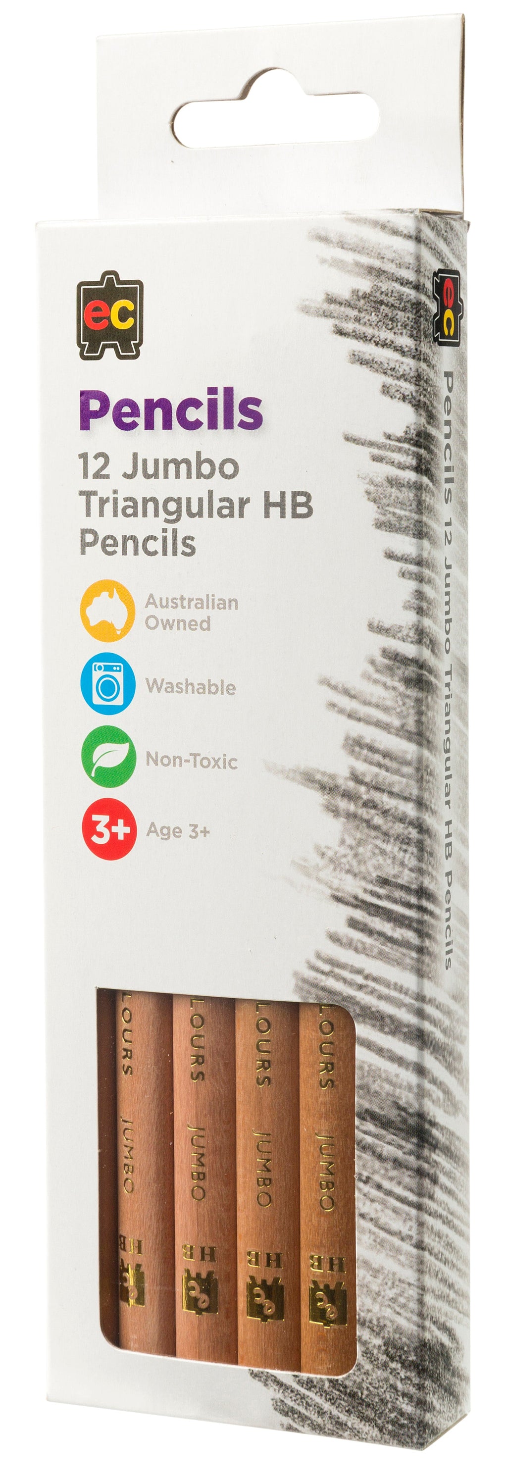 Jumbo Triangular HB Pencils image 3