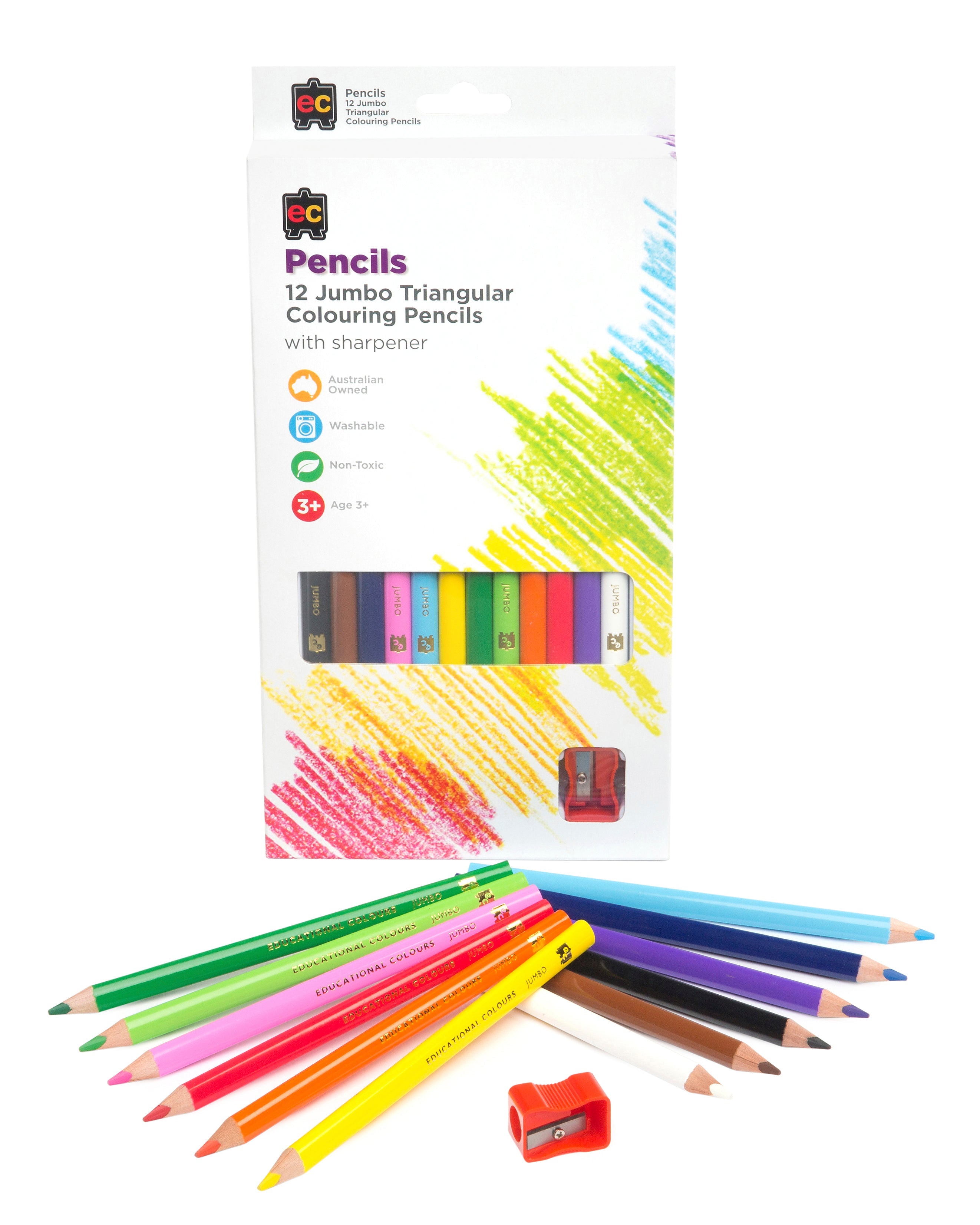 Jumbo Triangular Coloured Pencils