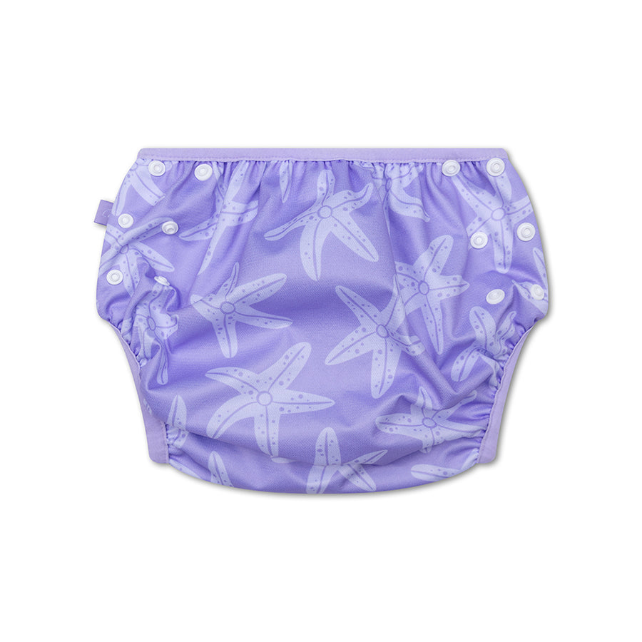 Swim Essentials Swim Nappy OSFA, Lilac Sea Stars image 2