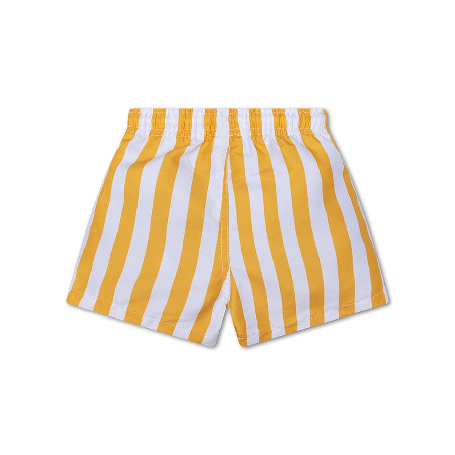 Swim Essentials Boys UV Swim Short, Yellow/White Stripes image 3