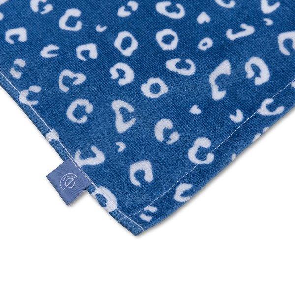 Swim Essentials Luxe Beach Towel - Blue Leopard, 135 x 65cm image 2