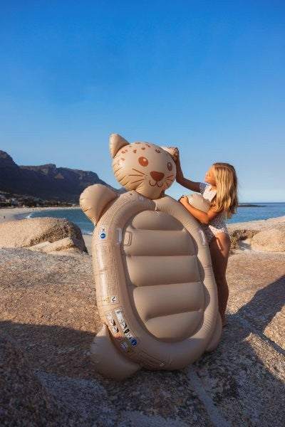Swim Essentials Inflatable Lie On - Brown Leopard, 177 cm image 5