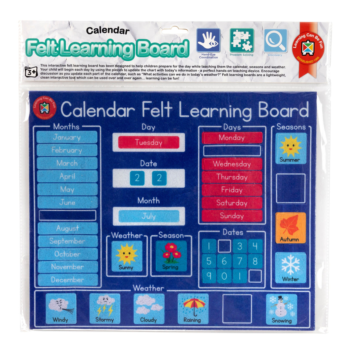 Felt Learning Board Calendar