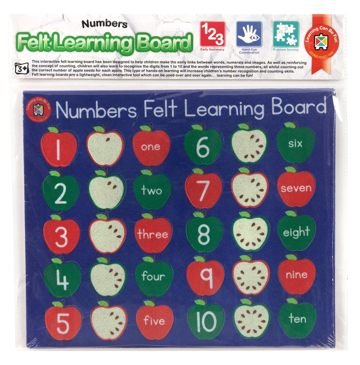 Felt Learning Board Numbers