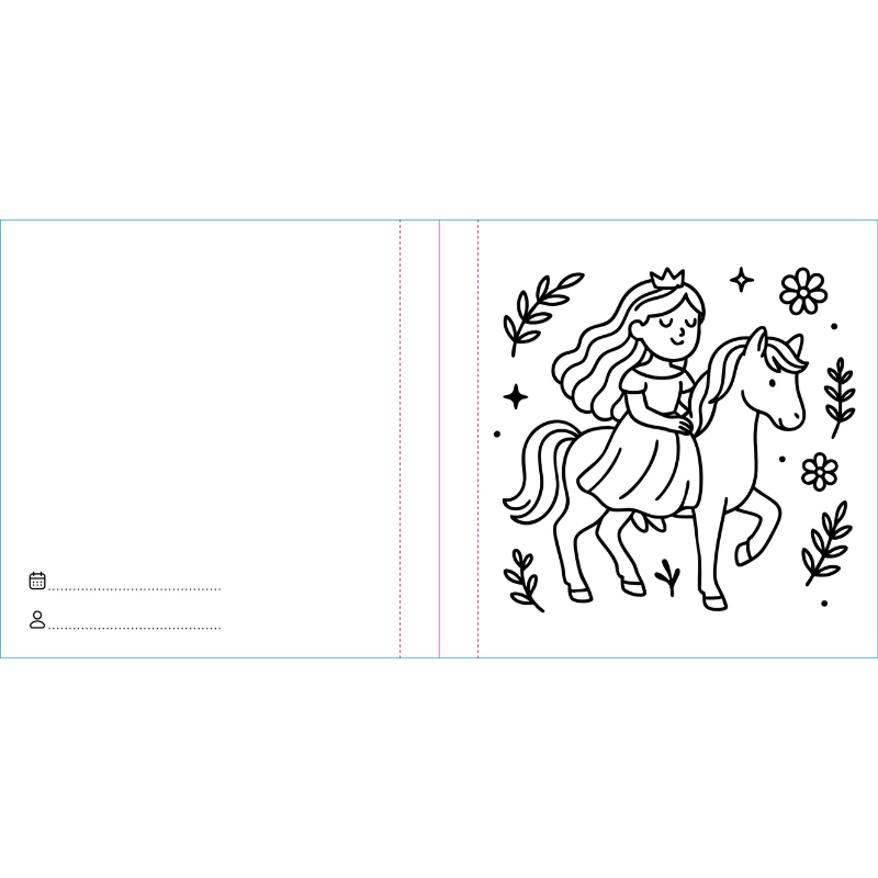 Sassi Colouring Book Square - Princesses image 7