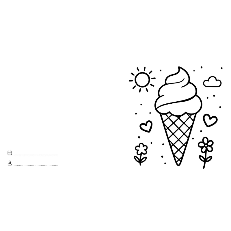 Sassi Colouring Book Square - Food image 7