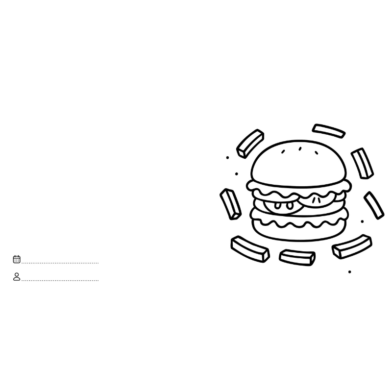 Sassi Colouring Book Square - Food image 4