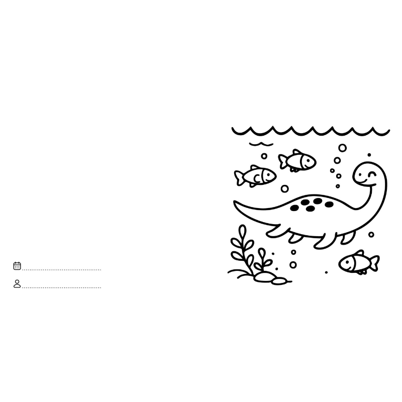 Sassi Colouring Book Square - Dinosaurs image 3