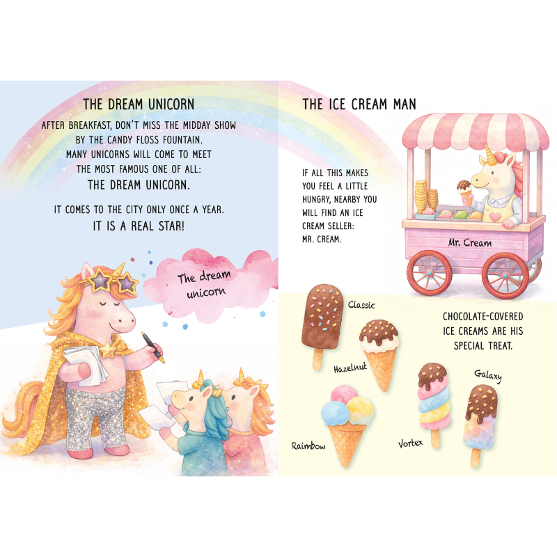 Sassi Day & Night Double-Sided Puzzle & Book Set - Unicorns image 4