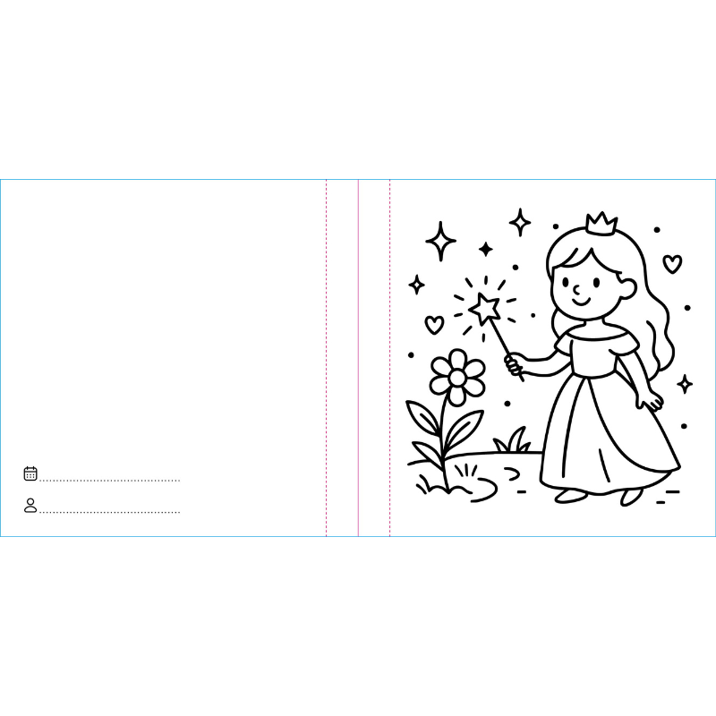 Sassi Colouring Book Square - Princesses image 4