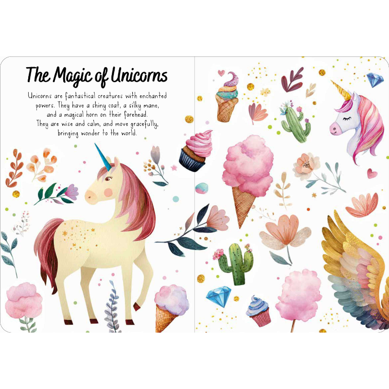 Sassi Magic Water Puzzle & Book Set - Unicorns image 3