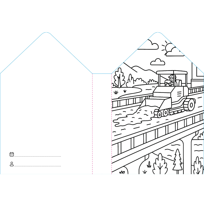 Sassi Colouring Book House - Construction Site image 4