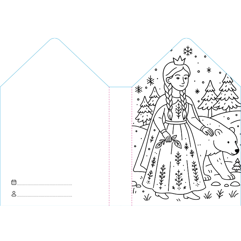 Sassi Colouring Book House - Princesses image 2