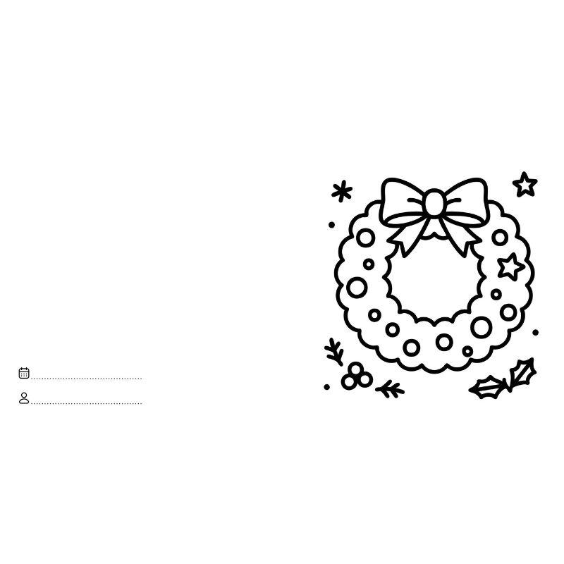 Sassi Colouring Book Square - Christmas image 3