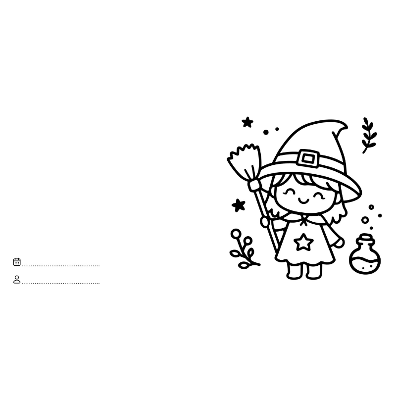 Sassi Colouring Book Square - Halloween image 3