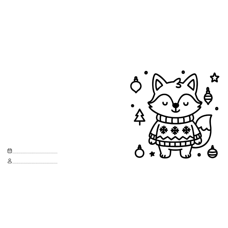 Sassi Colouring Book Square - Christmas image 4