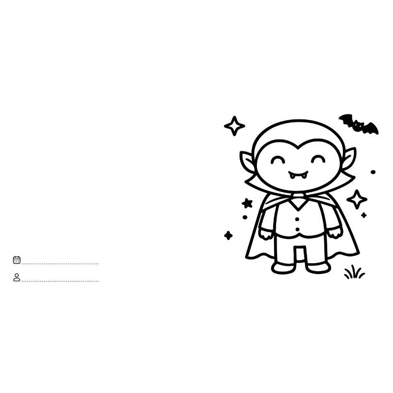 Sassi Colouring Book Square - Halloween image 4