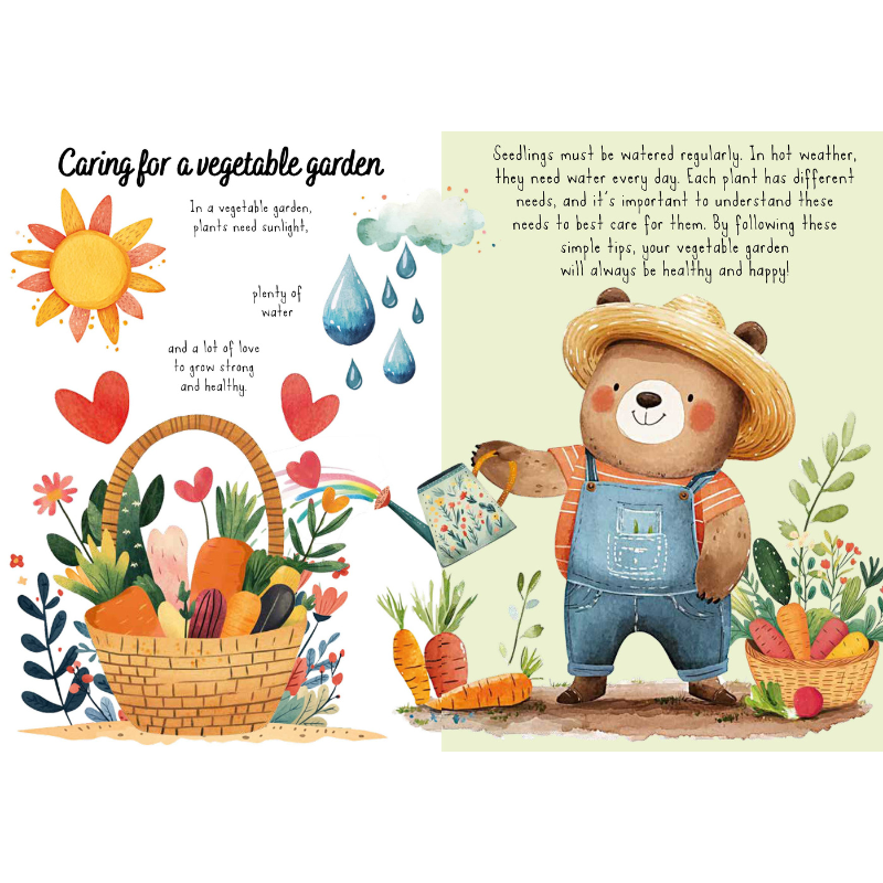 Sassi Magic Water Puzzle & Book Set - Vegetable Garden image 4