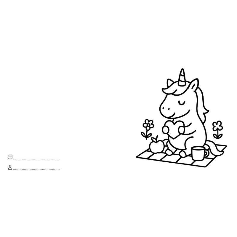 Sassi Colouring Book Square - Unicorns image 4