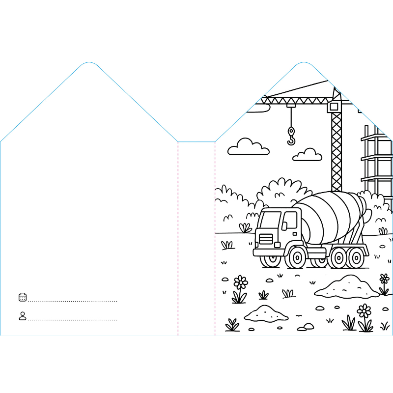 Sassi Colouring Book House - Construction Site image 5