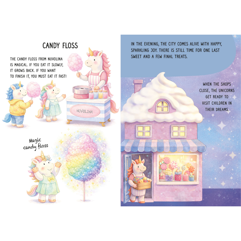 Sassi Day & Night Double-Sided Puzzle & Book Set - Unicorns image 5