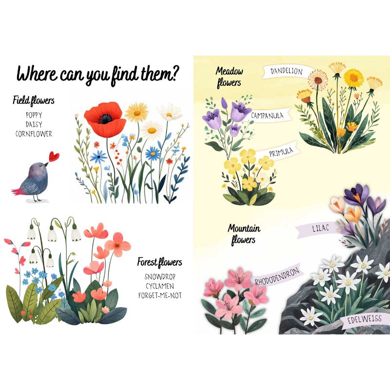 Sassi Magic Water Puzzle & Book Set - Flowers image 4
