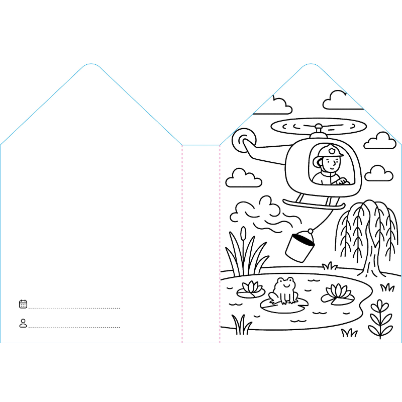 Sassi Colouring Book House - Firefighters image 5
