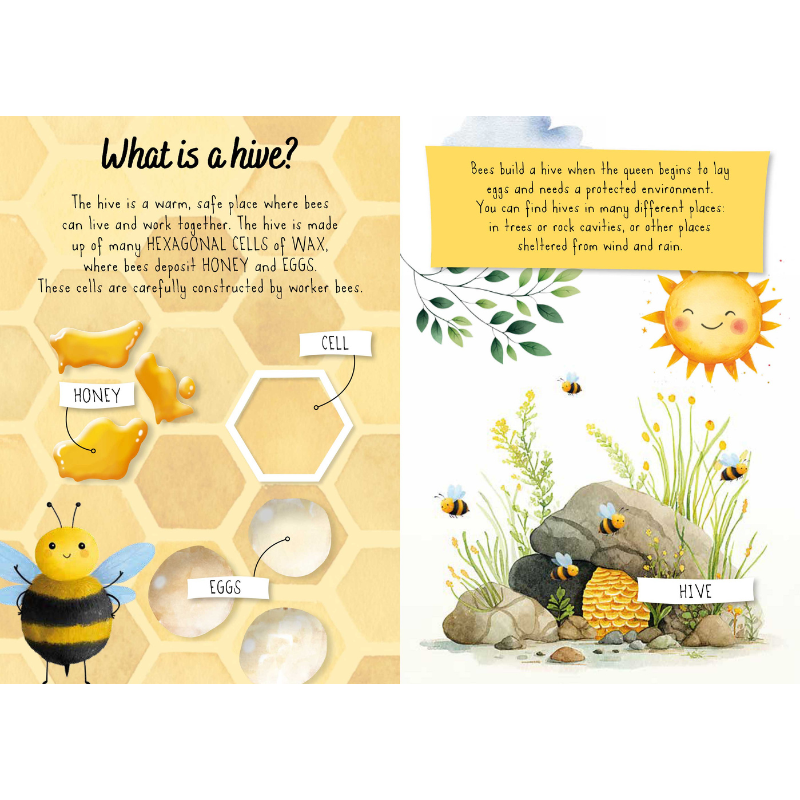 Sassi Magic Water Puzzle & Book Set - Bees image 6