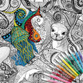 ColourAway Colouring In Poster Kit - Oceans Dreaming