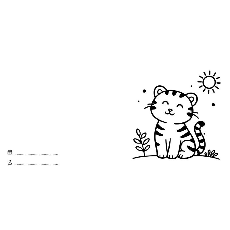 Sassi Colouring Book Square - Jungle Animals image 6