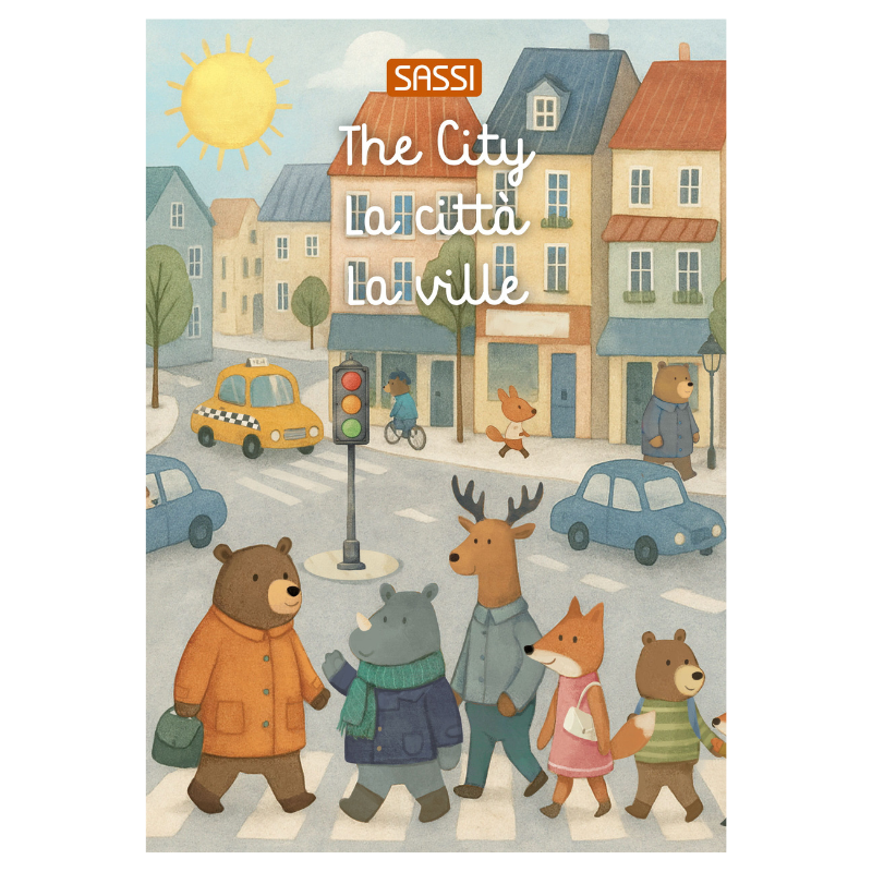 Sassi Day & Night Double-Sided Puzzle & Book Set - City image 3