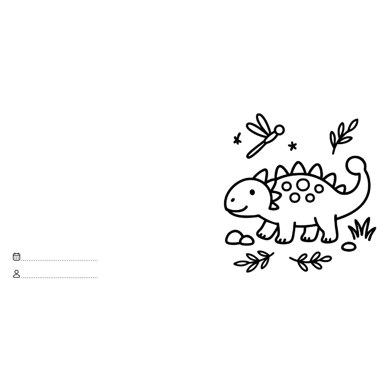Sassi Colouring Book Square - Dinosaurs image 6