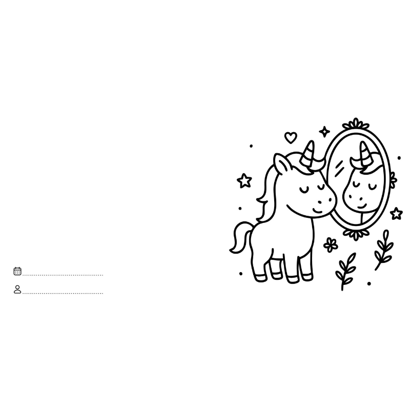 Sassi Colouring Book Square - Unicorns image 6