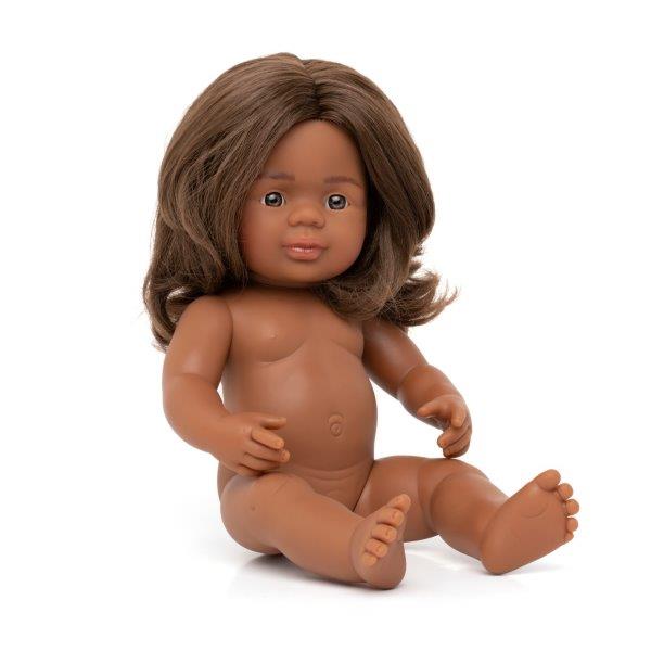 Miniland Doll - Anatomically Correct Naked Aboriginal Girl, 38cm