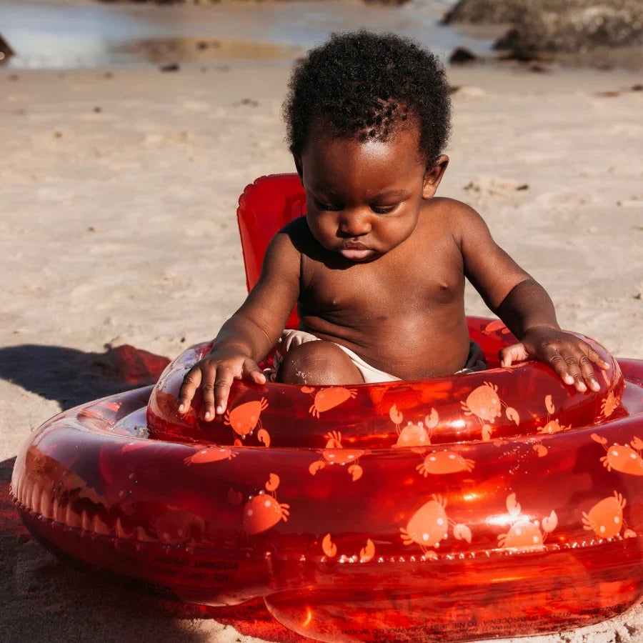 Swim Essentials Inflatable Baby Swimseat - Oh Crab, 0-1 yrs image 3