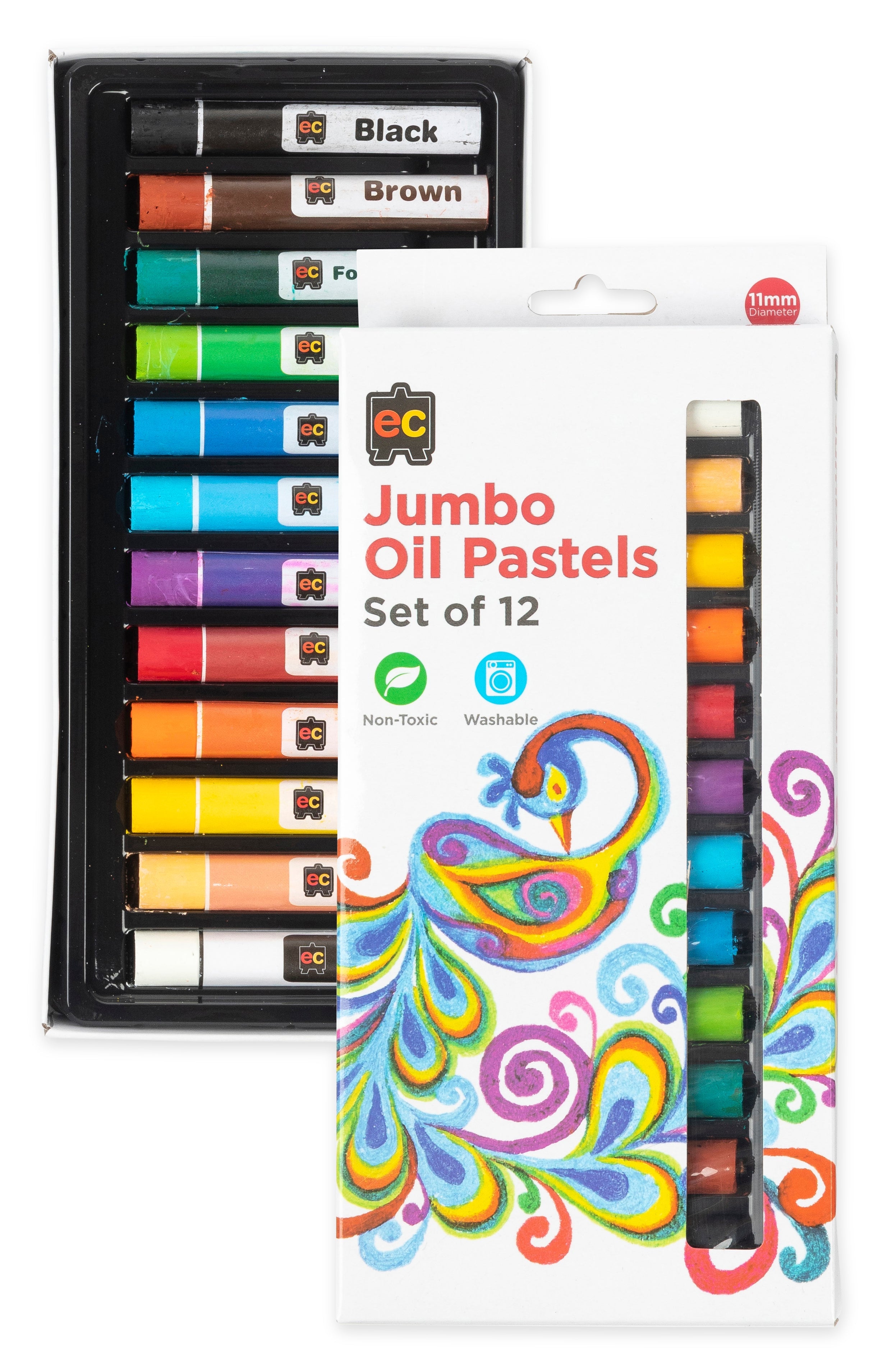 EC Jumbo Oil Pastels Pack of 12 image 2