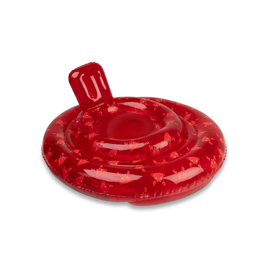 Swim Essentials Inflatable Baby Swimseat - Oh Crab, 0-1 yrs