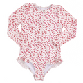 Swim Essentials UV Long Sleeved Swimsuit Rashguard, Old Pink Leopard