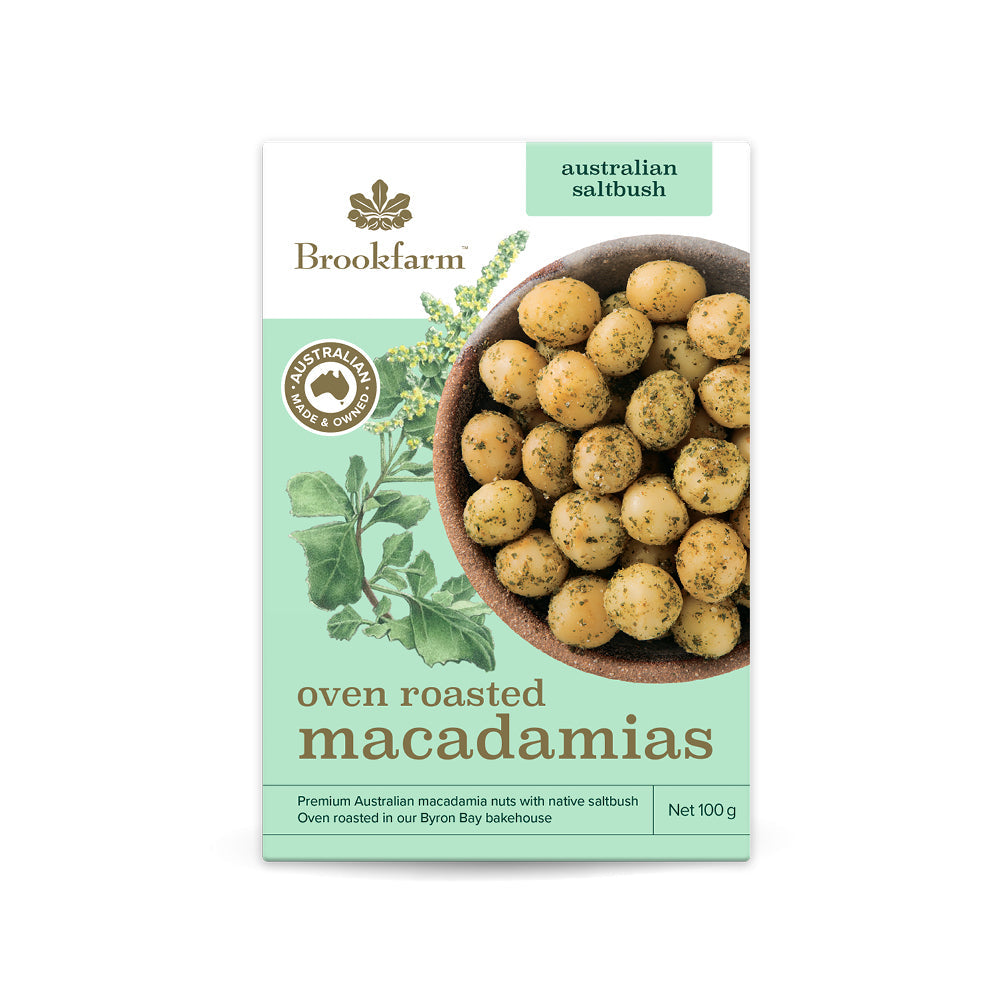 Brookfarm Oven Roasted Macadamias Nuts with Saltbush 100g