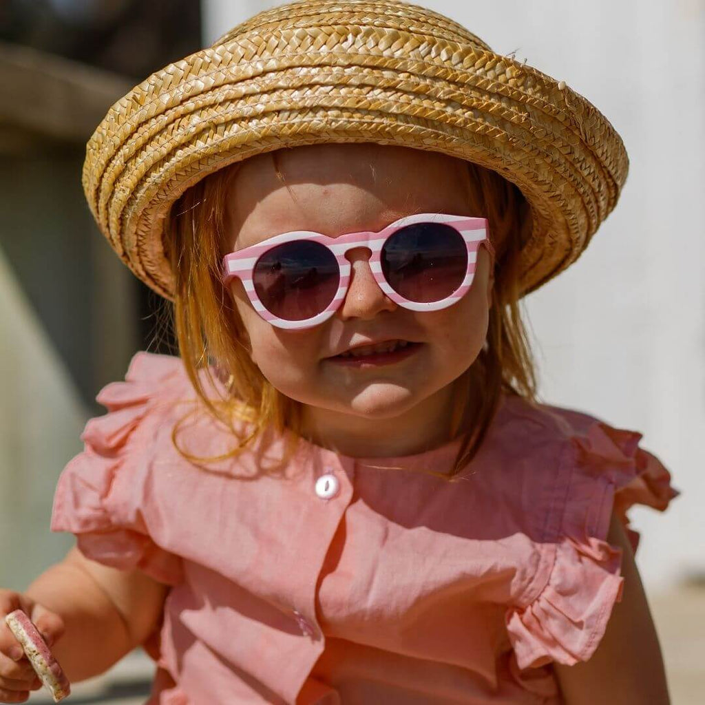 Frankie Ray Baby Sunglasses -  Pixie, Pink Stripe image 2