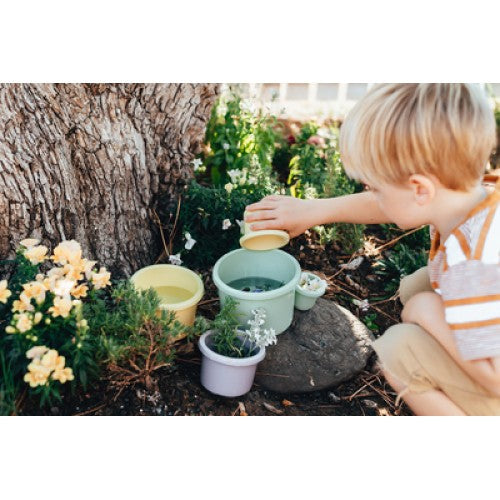Plasto "I'M GREEN" BioPlastic Stacking Cups and Play Pots, 5 pcs image 2